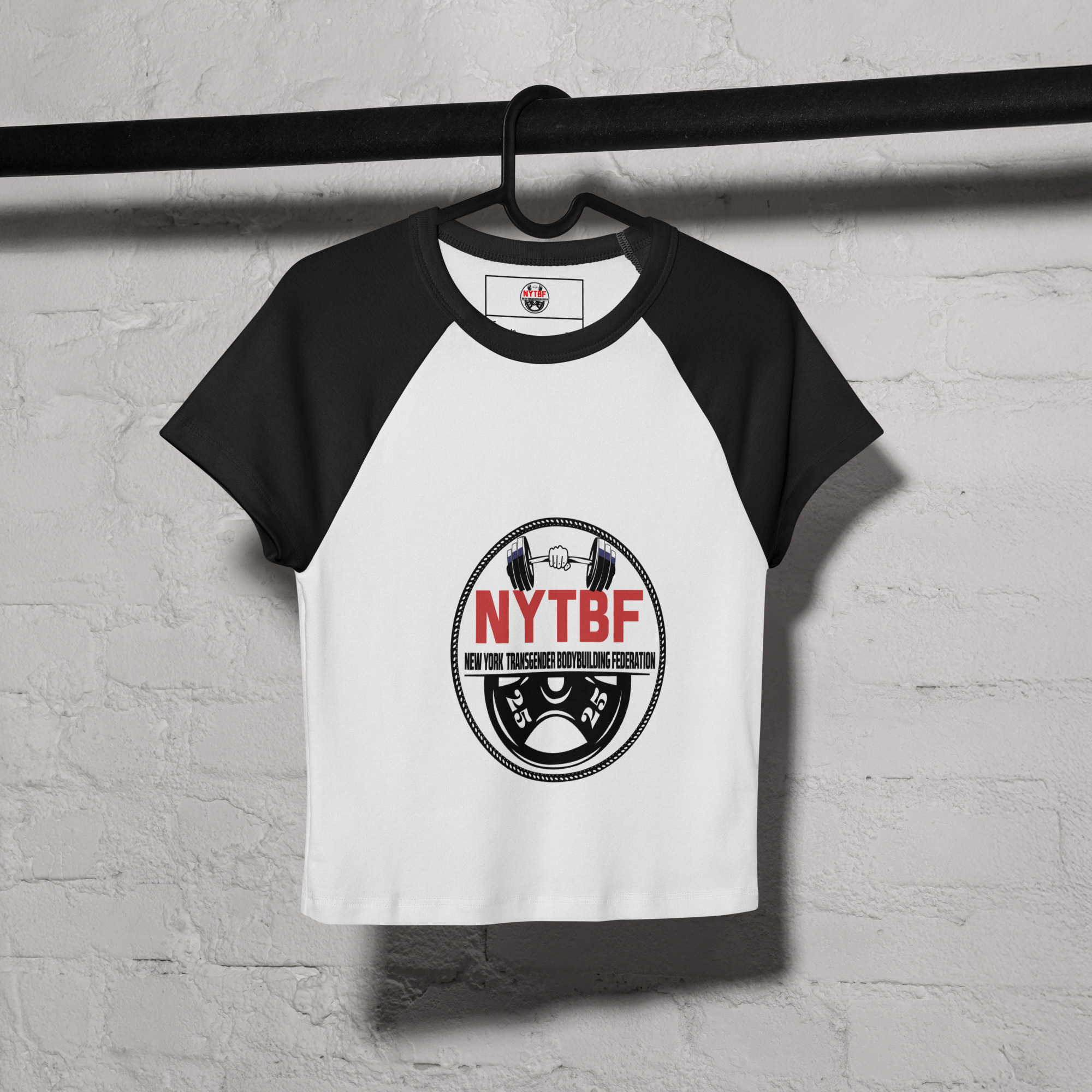 Women’s micro rib raglan baby tee - Image 2